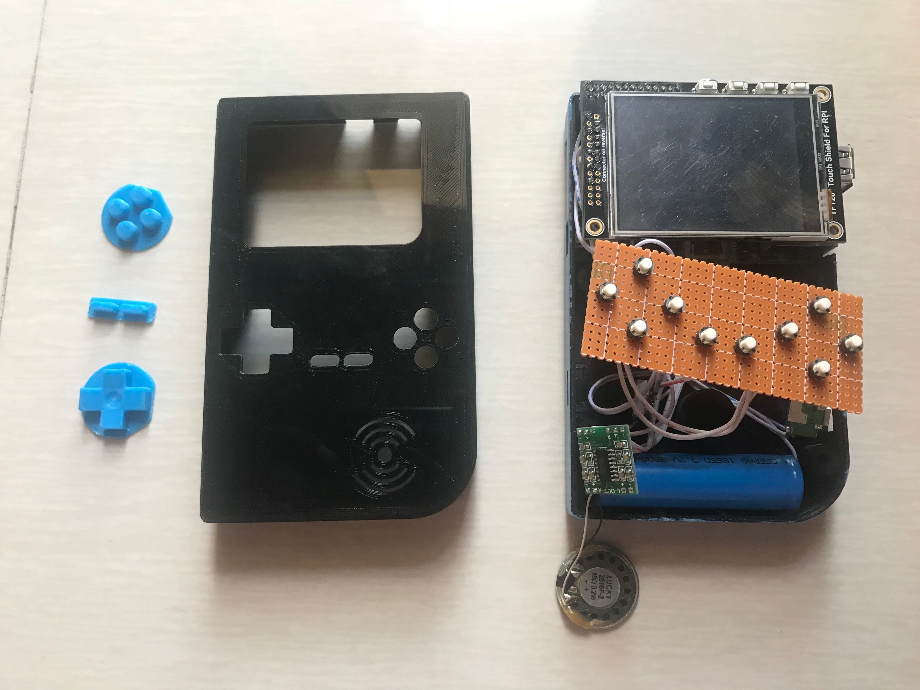 Placing Display and Battery