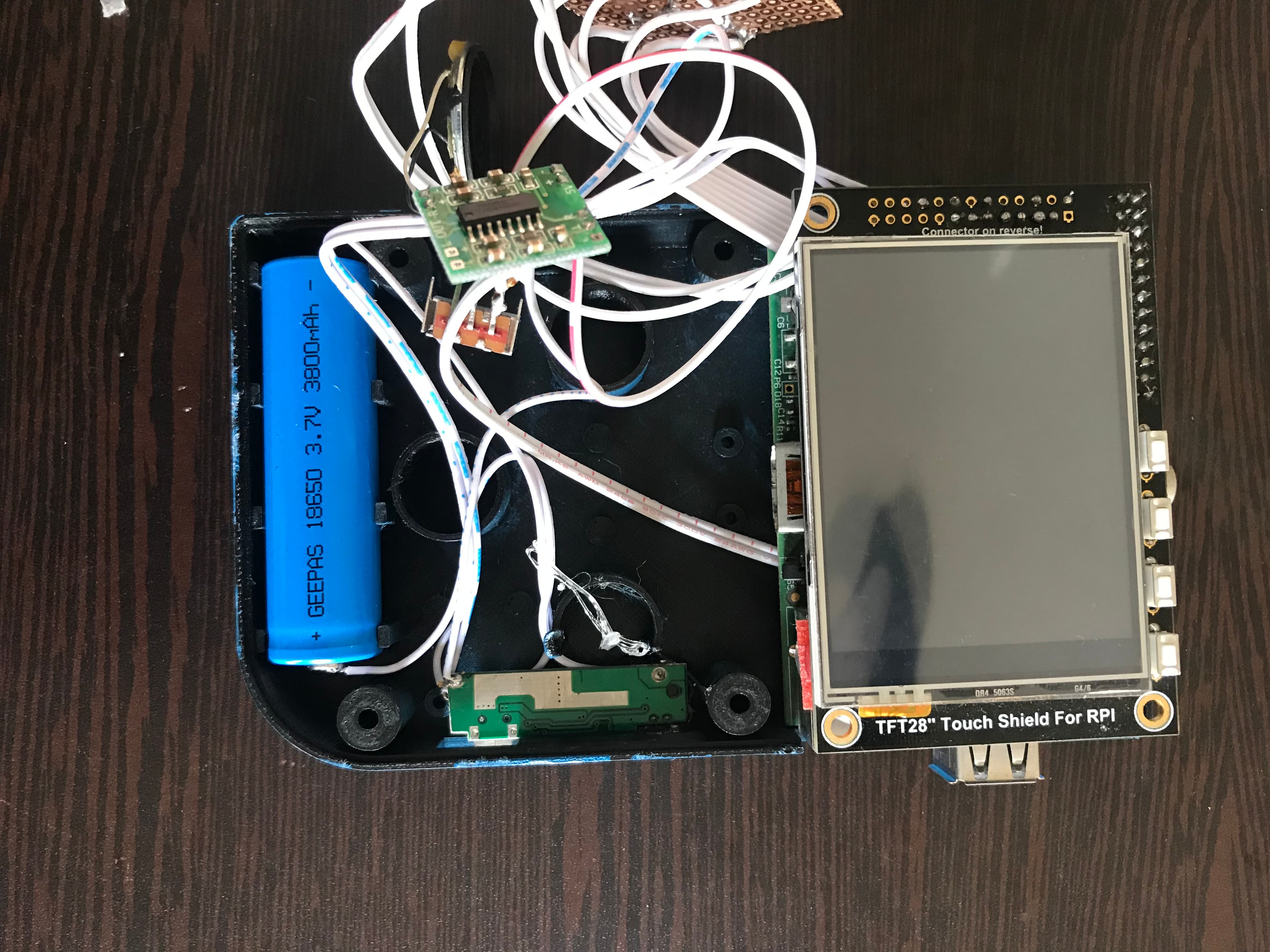 Placing Display and Battery