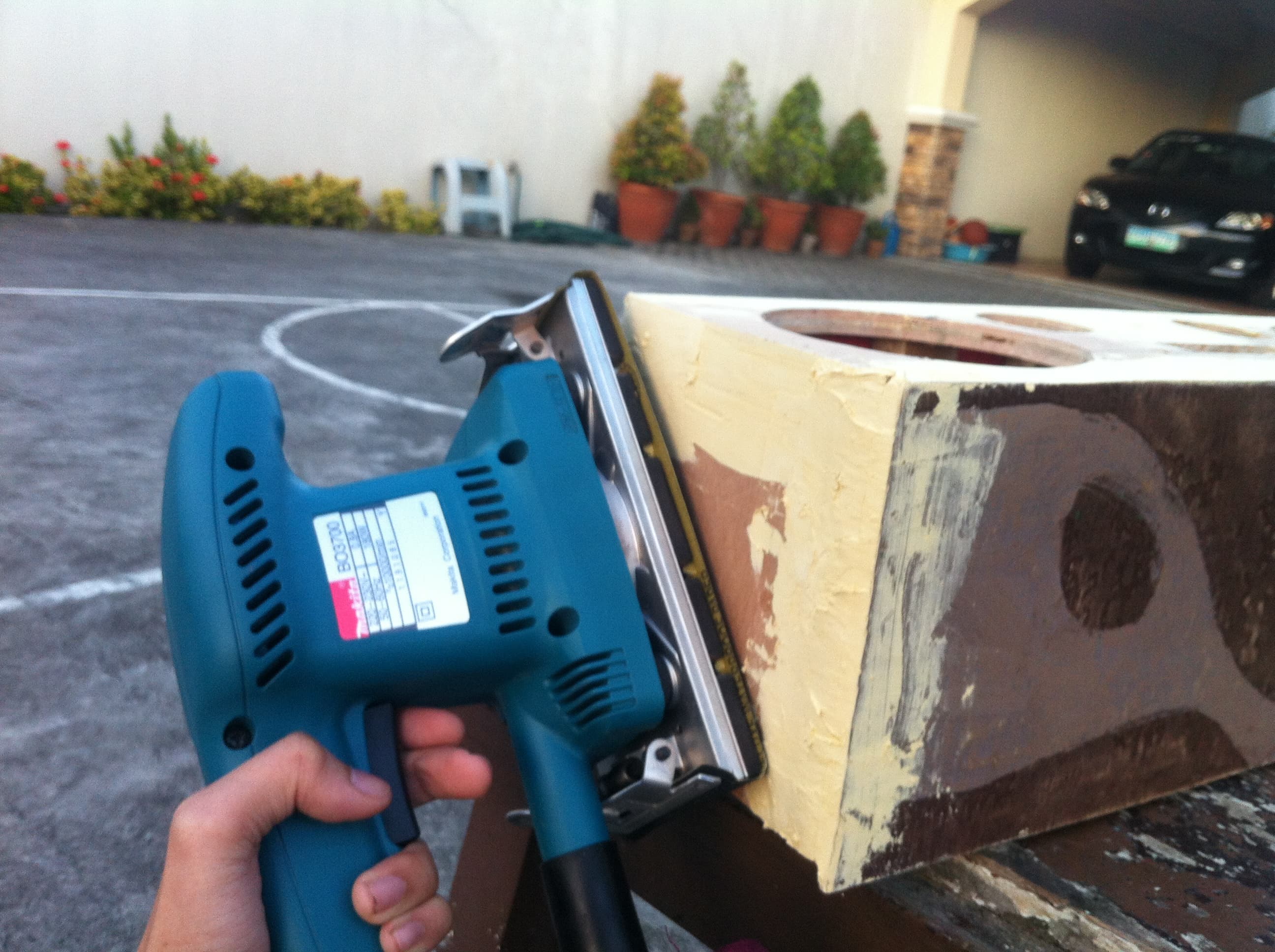 Sanding the Assembled Enclosure