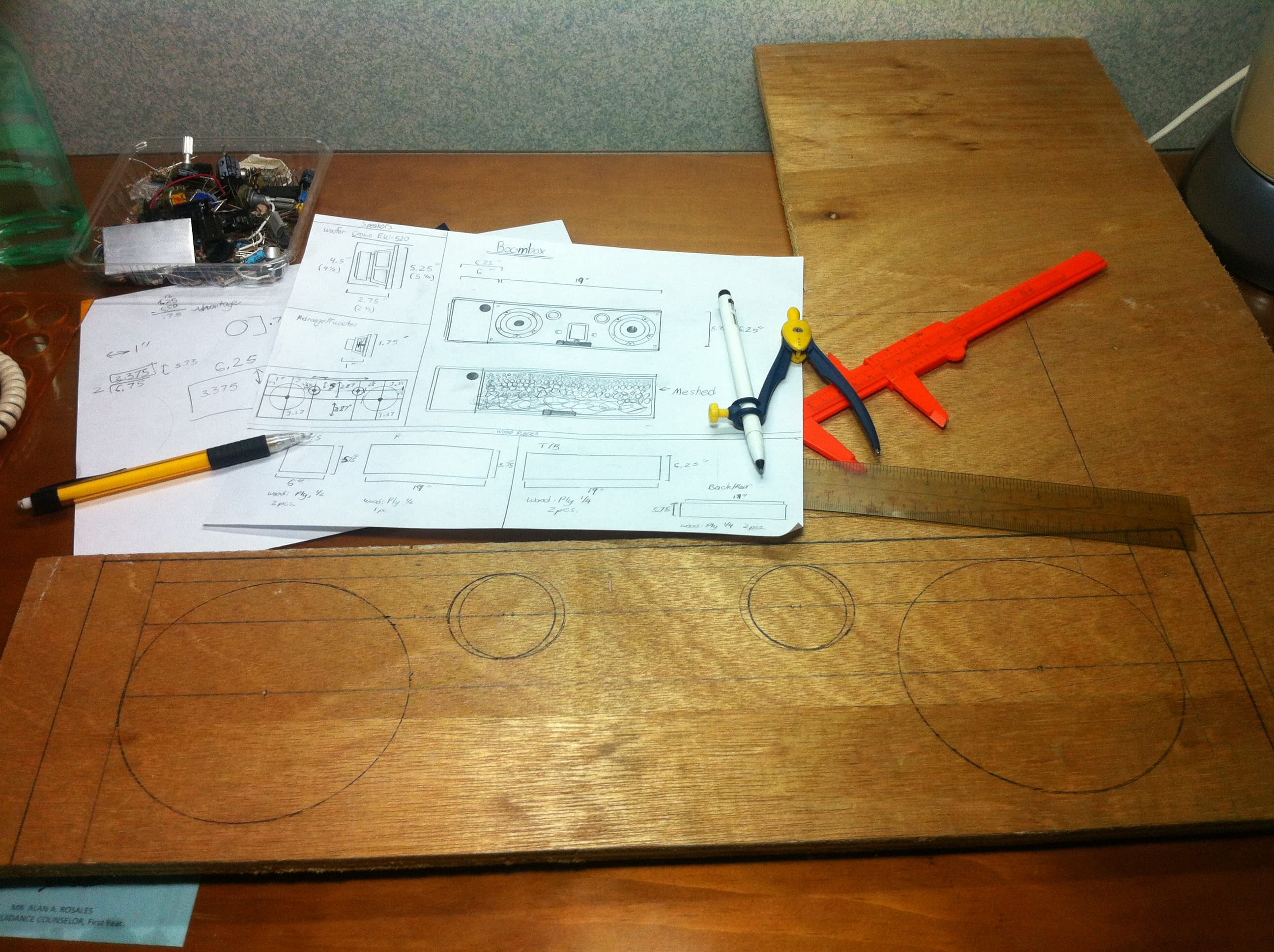 Marking the Lines for Cutting