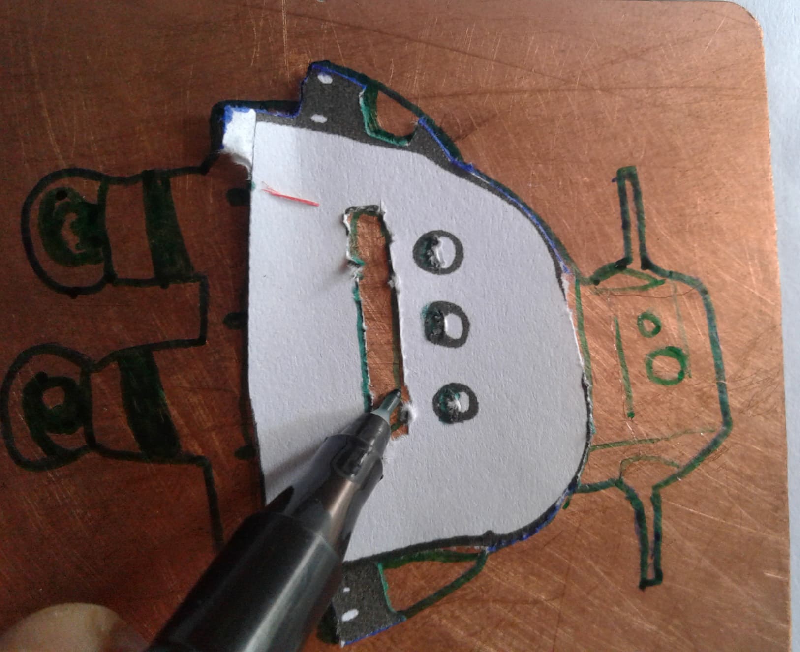 Masking by Using Permanent Marker