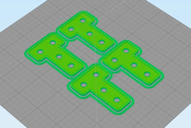 The Projector Fixation System 3D Printed Parts