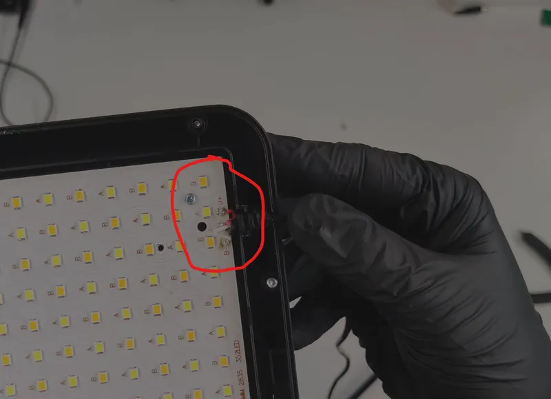 Wire the Led Panel to the Control Electronics