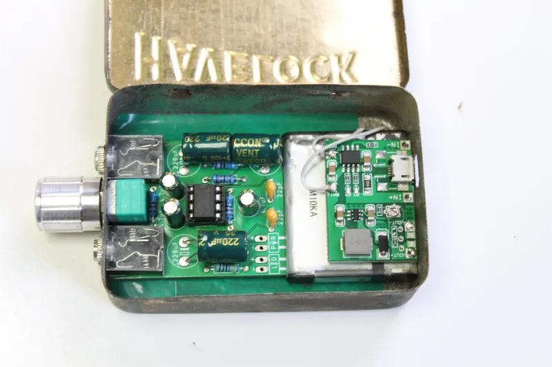 Adding the Parts to the Case - Battery, Switch & LED