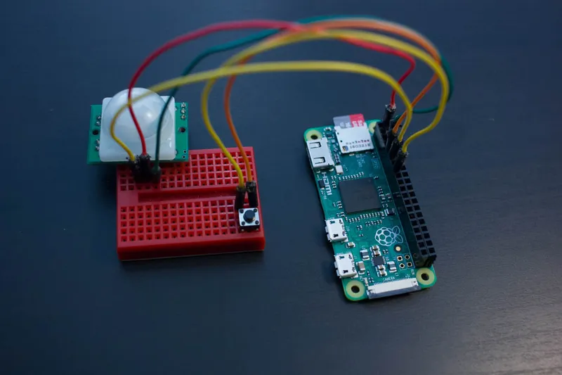 Connect the PIR Sensor and the Fast-forward Button