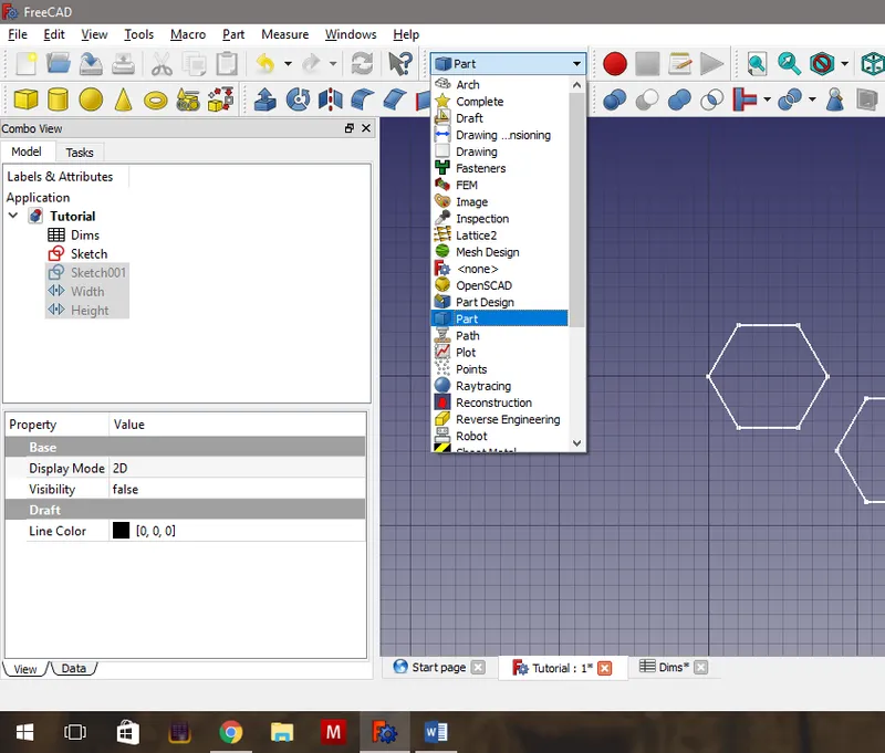 Extrude the Hexagons
