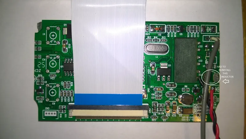 Trimming the LCD Driver Board