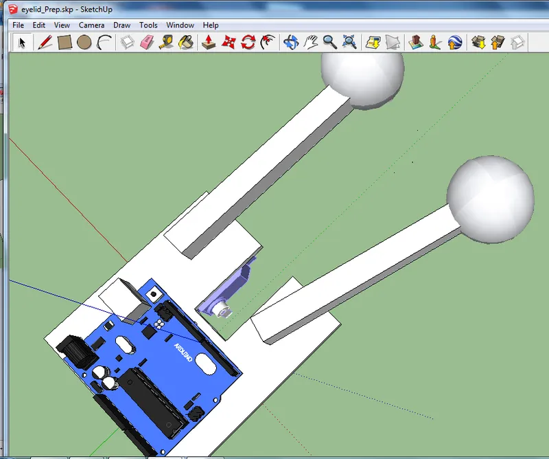 Assembling the Base - Eyelid Assembly