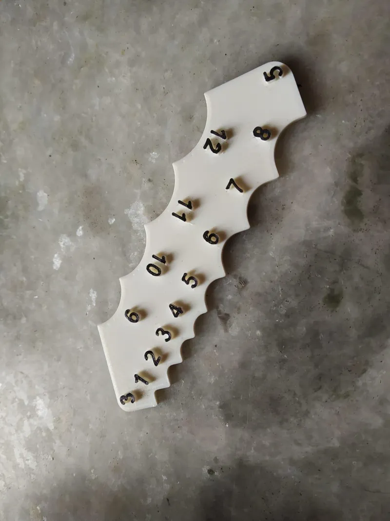 Fillet Radius Gauge (Download From Thingiverse)