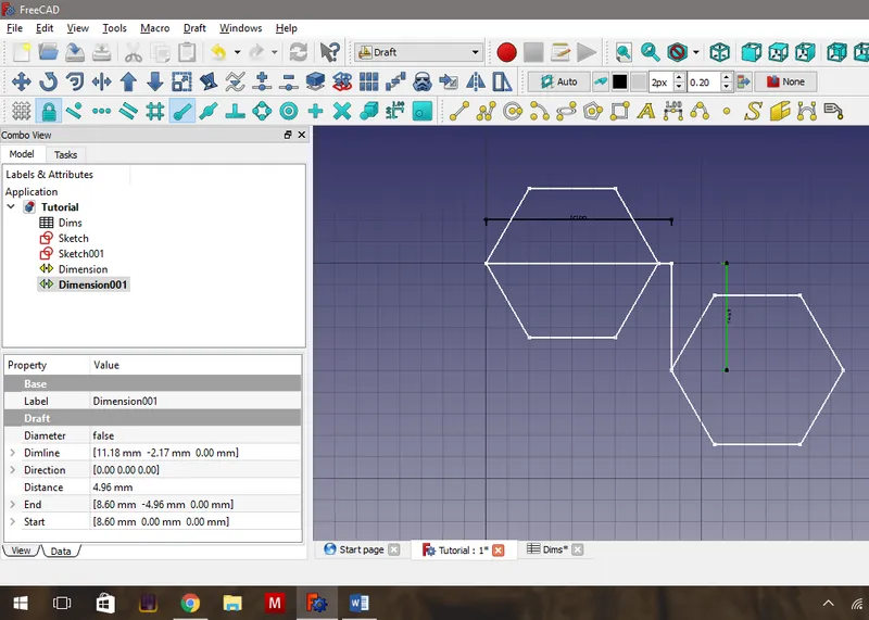 Making the Measurements Using Draft Dimensions