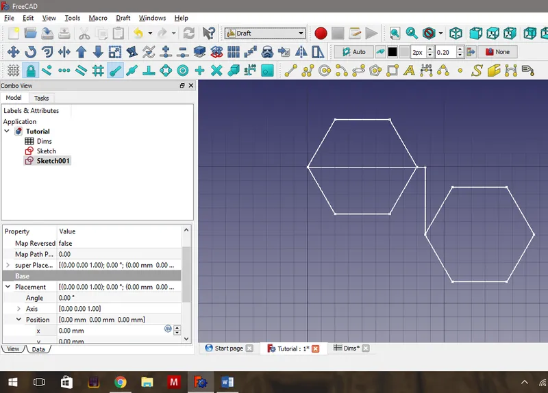 Making the Measurements Using Draft Dimensions