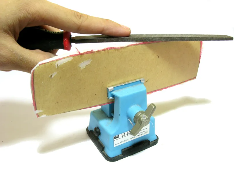 Sanding & Filing the Edges