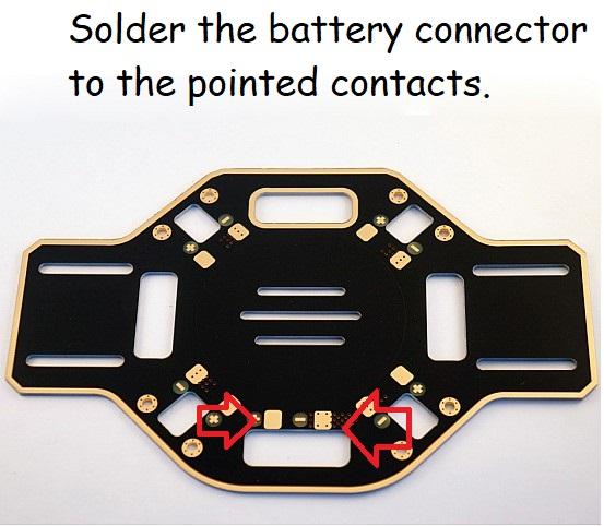Soldering the Battery Connector and the ESCs