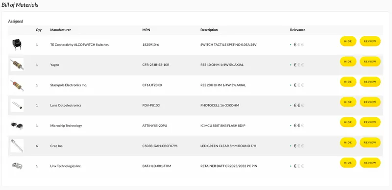 ORDER YOUR PARTS (PCB+Electronics & 3D Print)