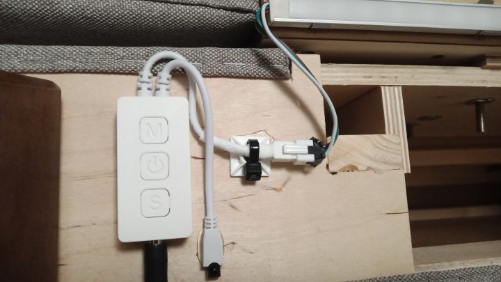 Controller installation and cable management of wires