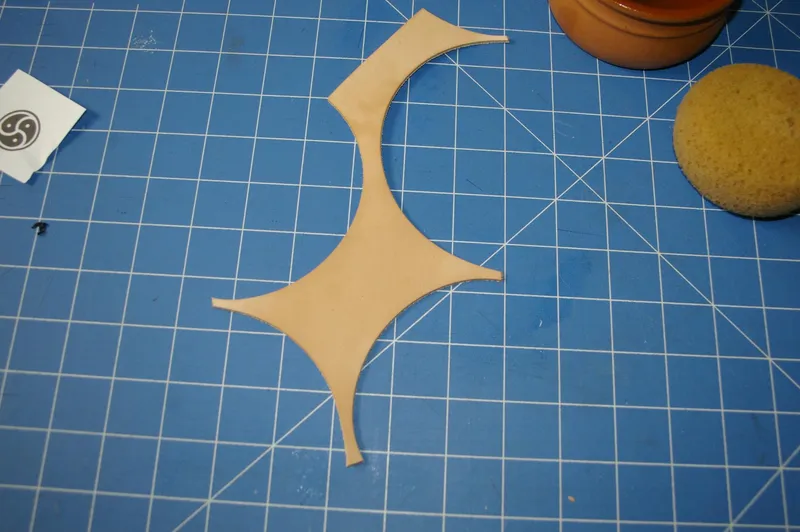 Casing the Leather and Transfering the Pattern