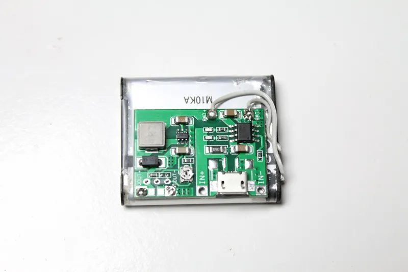 Adding the Parts to the Case - Battery, Switch & LED