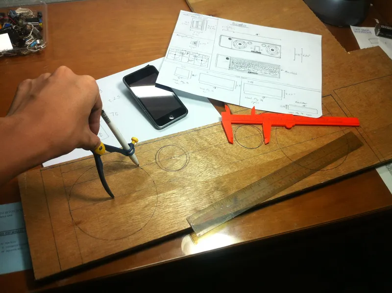 Marking the Lines for Cutting