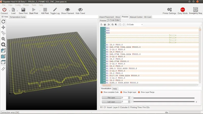 Repetier Host Software Configuration