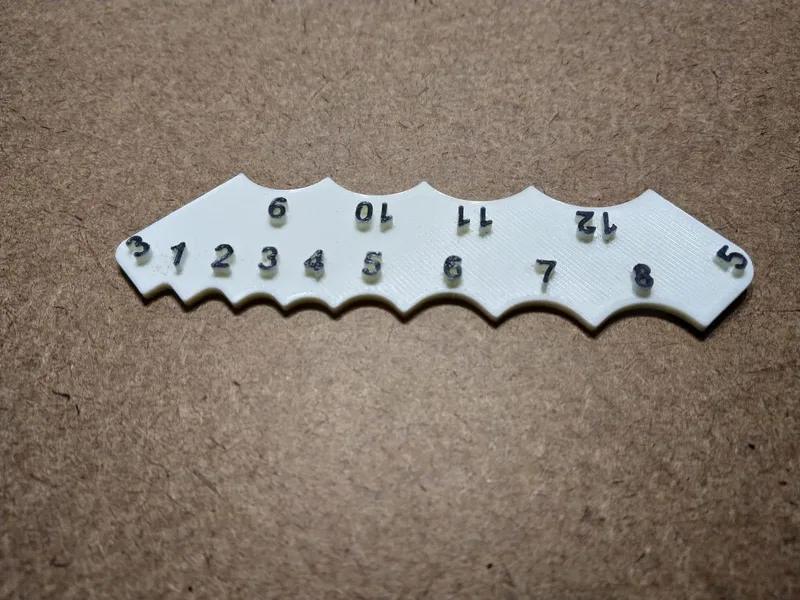 Fillet Radius Gauge (Download From Thingiverse)