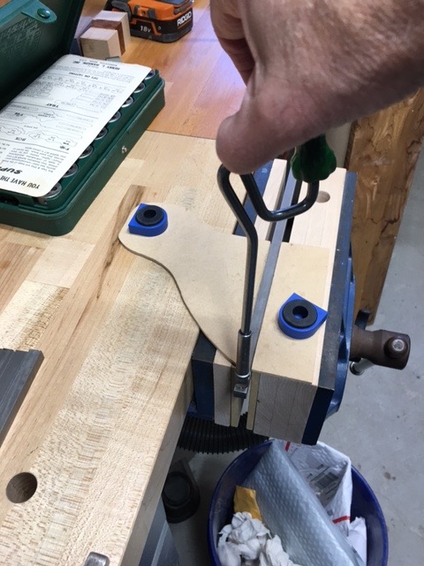 Tapping the SS Bar With a 8-32 Tap