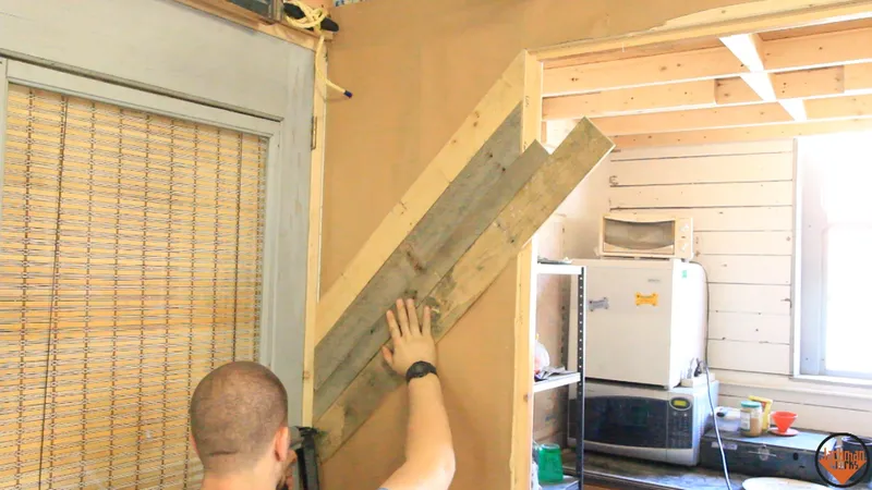 Installing Pallet Wood Paneling
