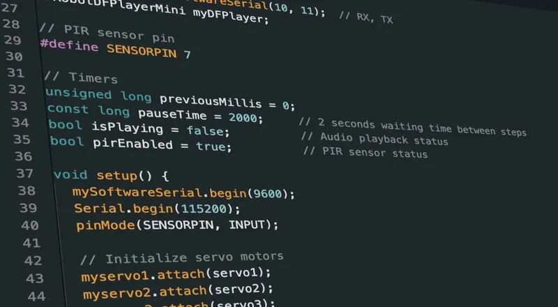 Main Code for the Face