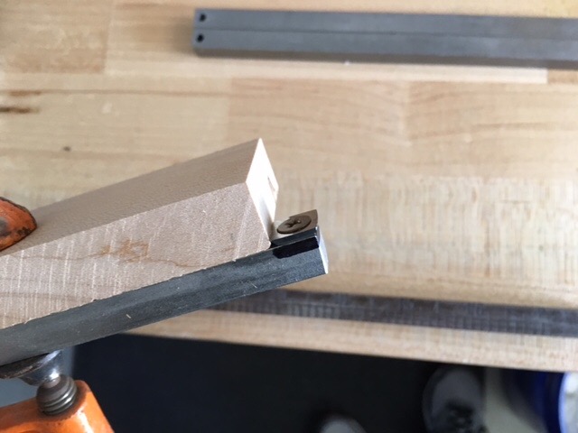 Marking and Grinding to Place the Carbide Insert Flush With the Top of the SS