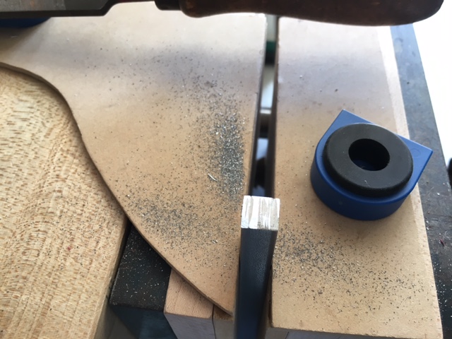 Prepping the 3/8" X 3/8" Stainless Bar