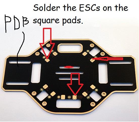 Soldering the Battery Connector and the ESCs