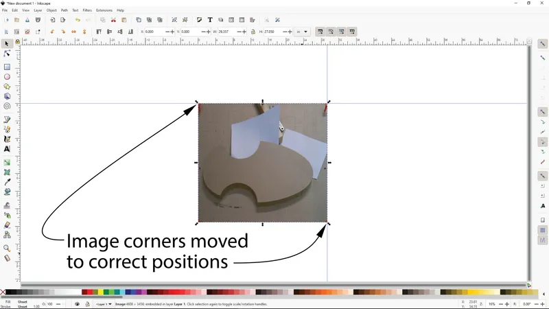 Correct the Scale and Define Areas With Inkscape