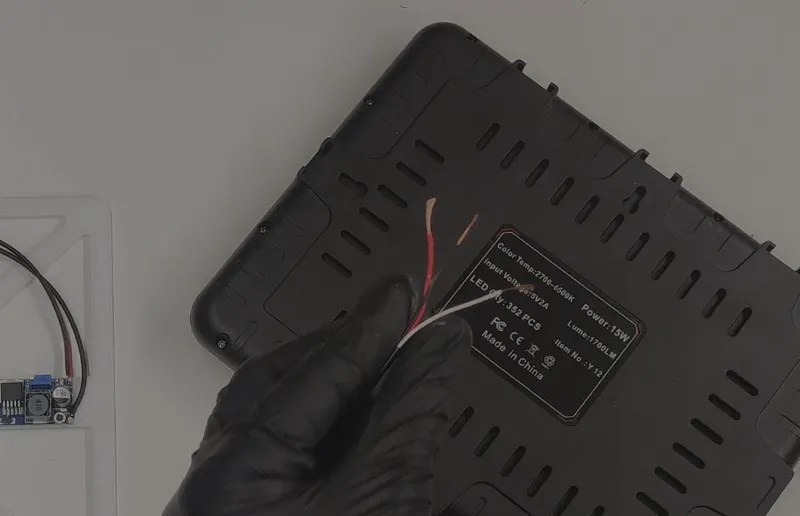 Wire the Led Panel to the Control Electronics