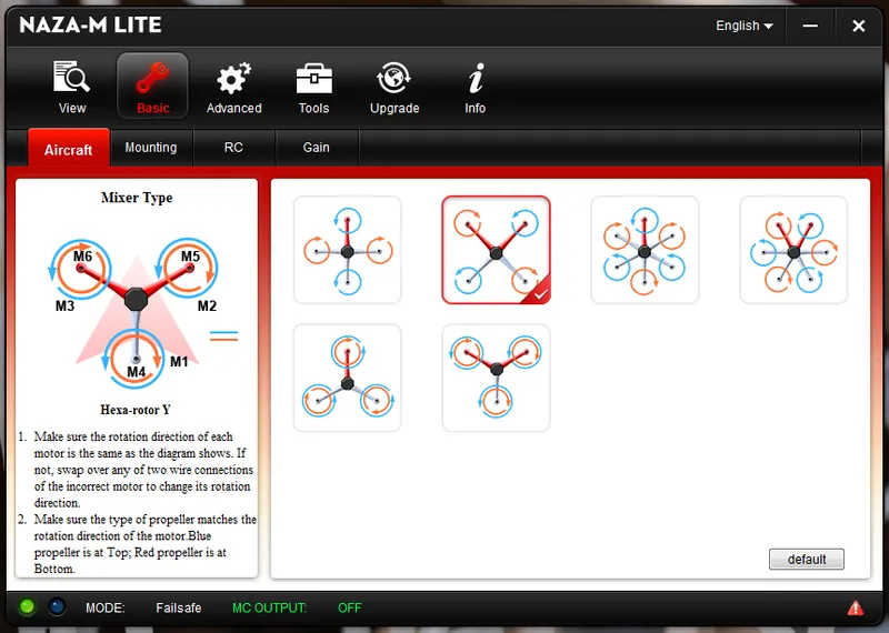 Select Multirotor Type
