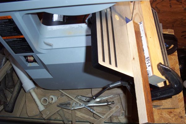 Cut the Cleat at a 45 Degree Angle.