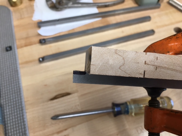 Marking and Grinding to Place the Carbide Insert Flush With the Top of the SS