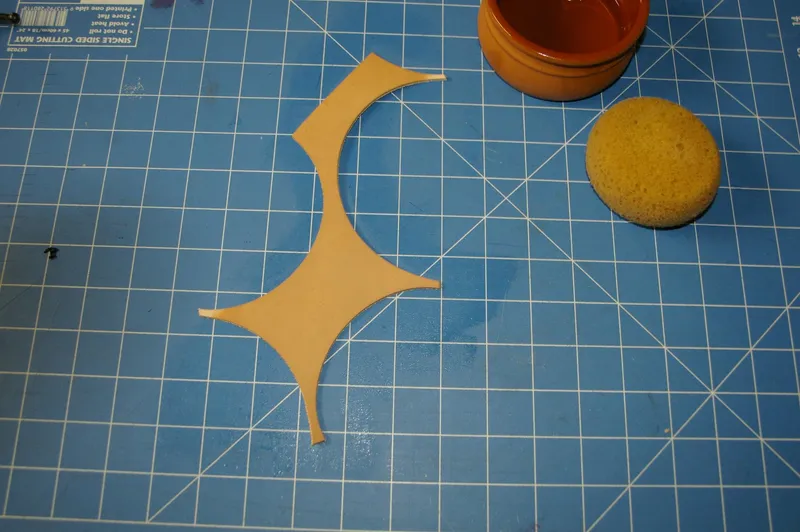 Casing the Leather and Transfering the Pattern