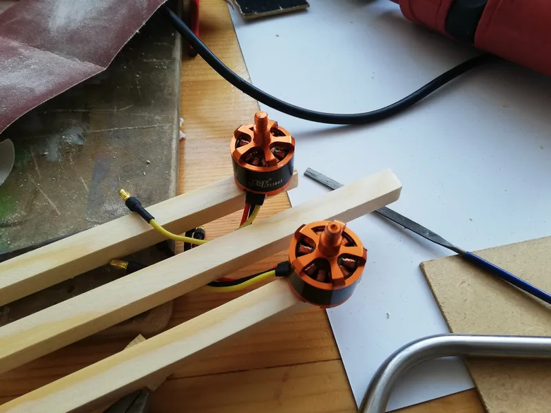 Drilling Holes for the Motors