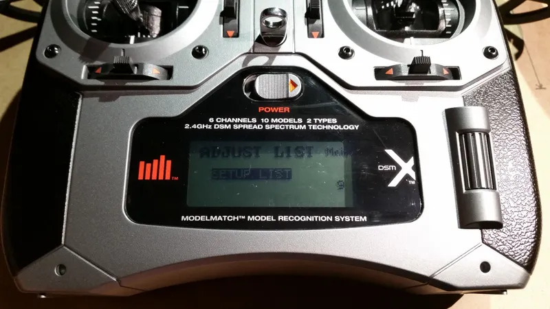 Set the Model in the Spektrum DX6i