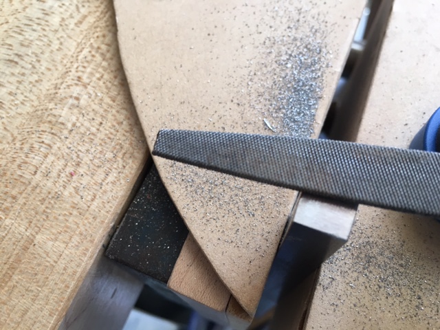 Prepping the 3/8" X 3/8" Stainless Bar