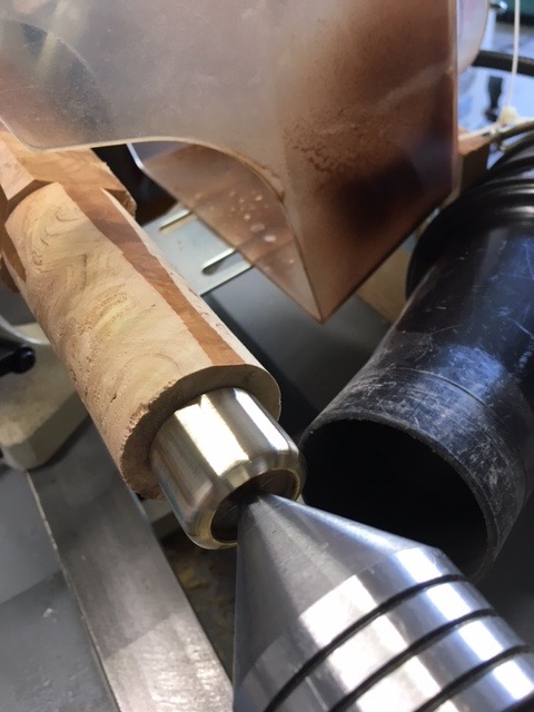 Using a Course, Medium and Fine File on the Brass Fitting