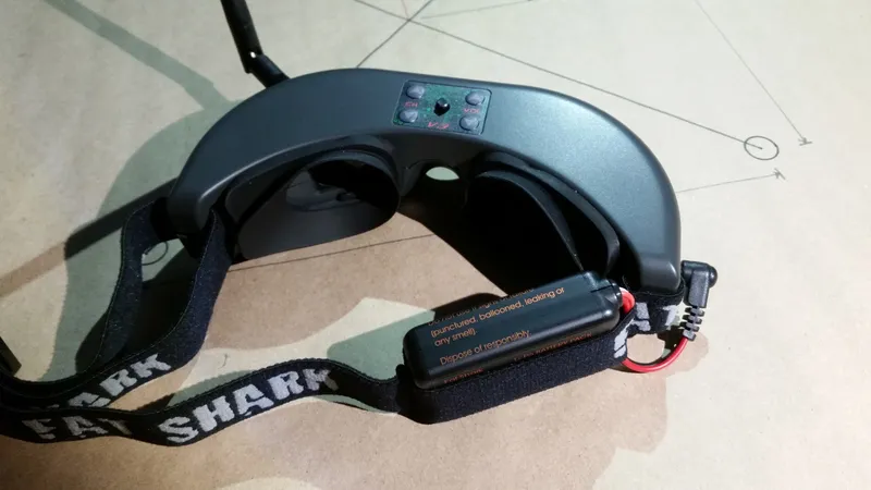 Attach Battery and Antenna to Fat Shark Goggles