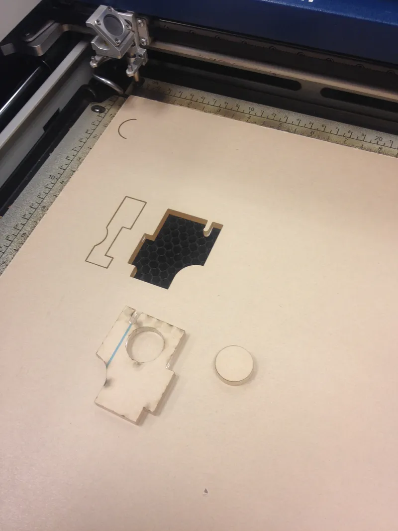 Cut Something Out and Position Vacuum-rig Over the Piece to Suck It Out.