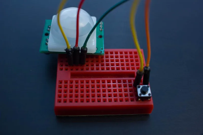 Connect the PIR Sensor and the Fast-forward Button