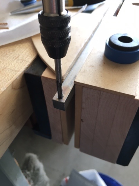 Tapping the SS Bar With a 8-32 Tap