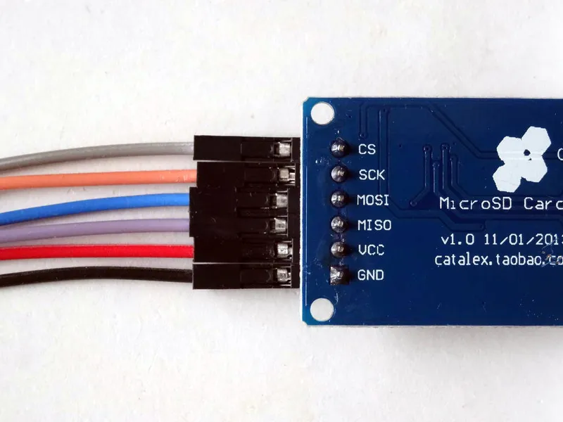 Connect the MicroSD Module to Arduino