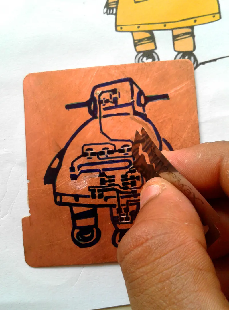 Masking by Using Permanent Marker