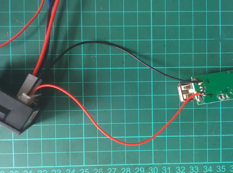 Solder the Power Wires of Volt Amp Meter to the Boost Converter