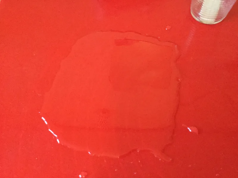 Pouring a First Layer of Epoxy Resin