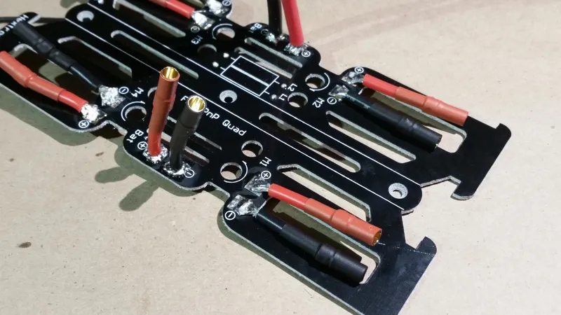 Solder ESC Connectors to the Power Distribution Board