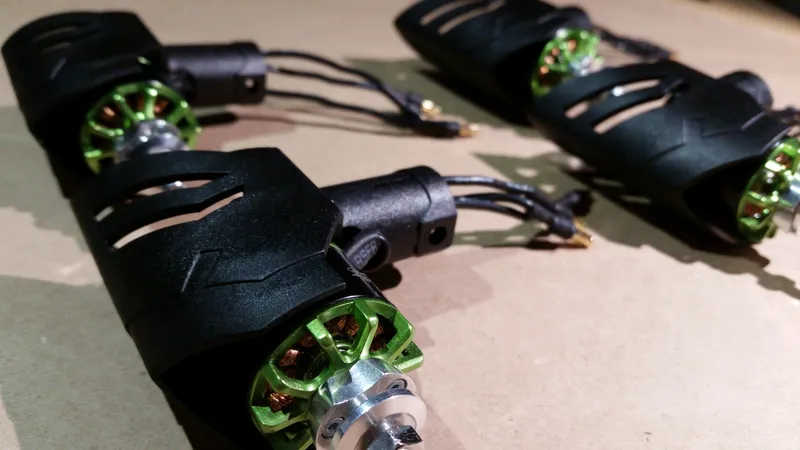 Attach the Motors to the Motor Mounts